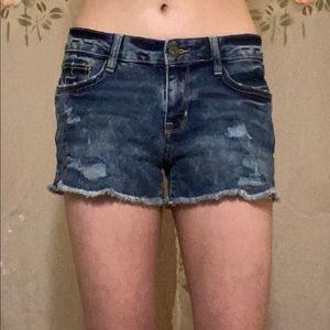 Denim shorts